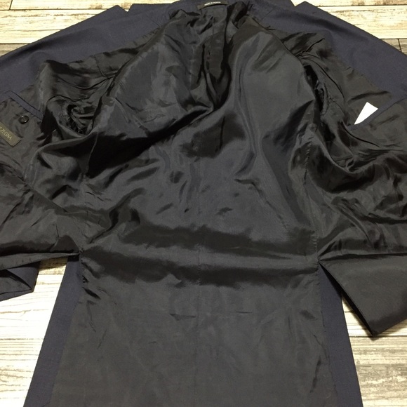 Z Zegna Wool Blazer Jacket Men’s EU 52 US 42 Blue 2 Button (Read Desc) - Picture 10 of 14